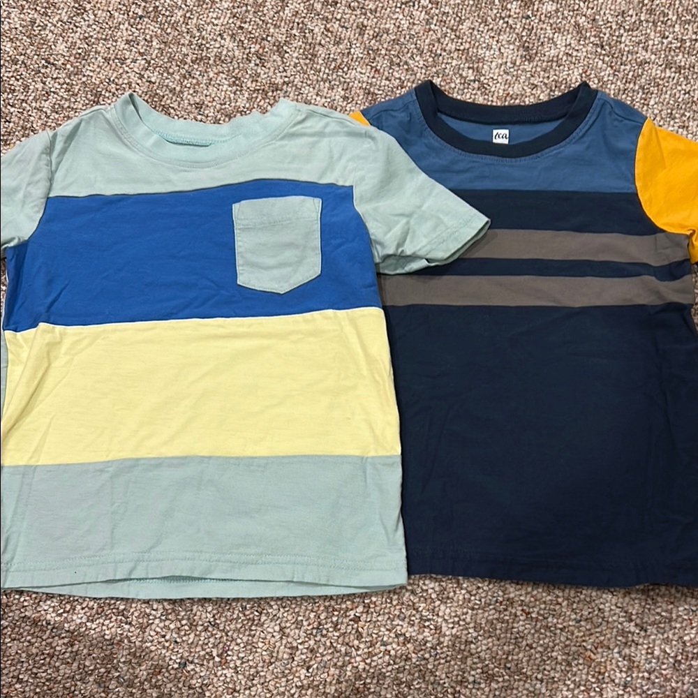 Tea Boys Colorblock Short Sleeve Tee - Mint, Blue & Yellow